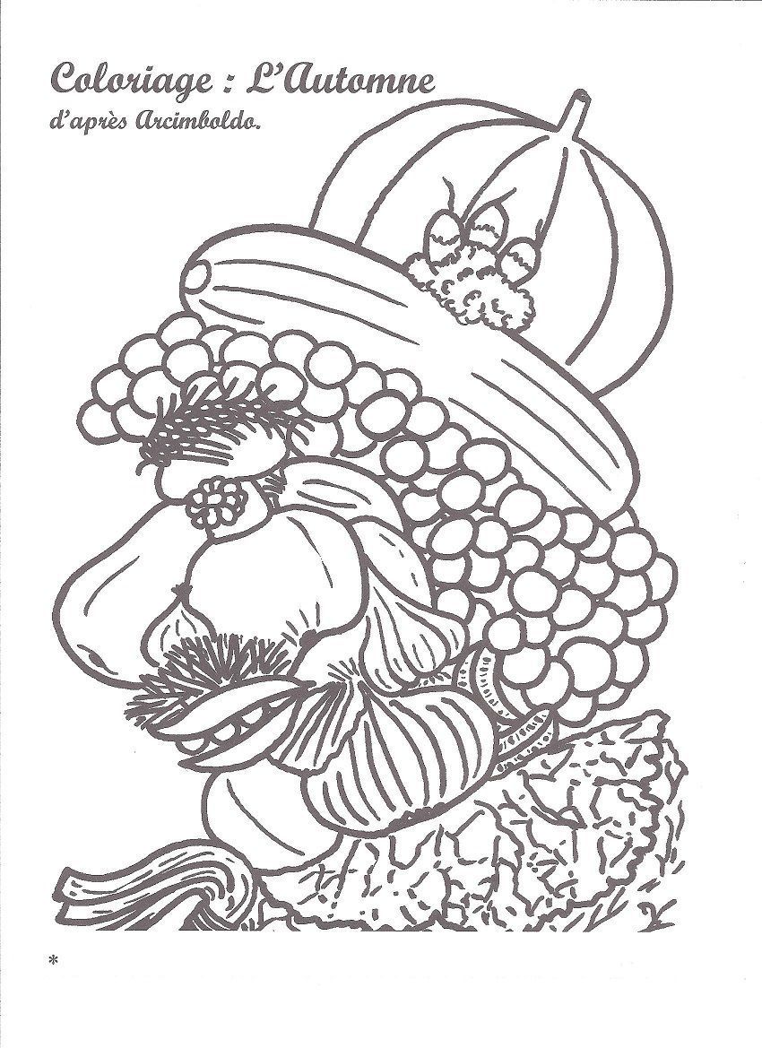 Arcimboldo Coloring Page Coloring Pages